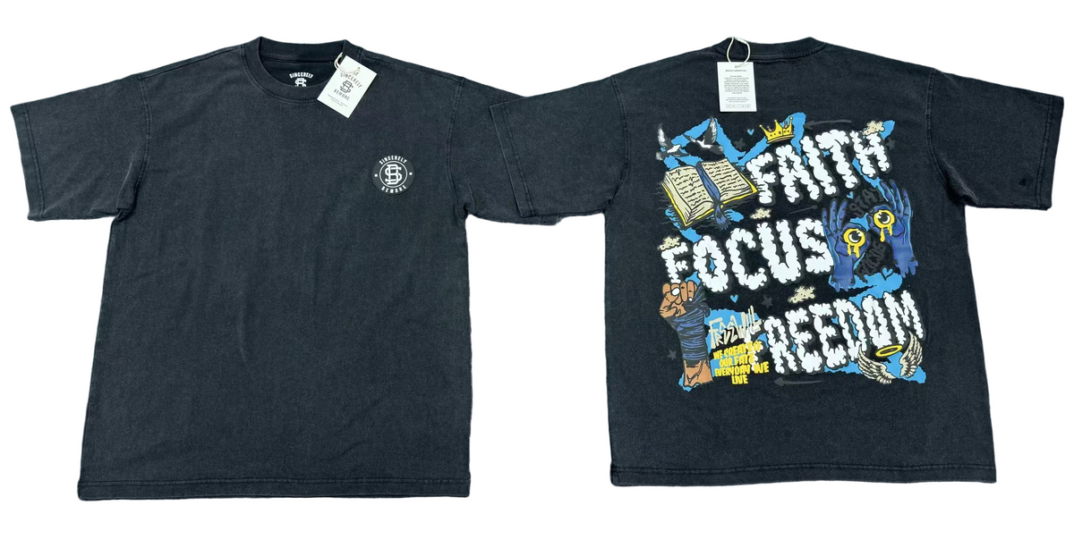 Faith Focus Freedom™ Premium Heavyweight Graphic T-Shirt — included bundle item