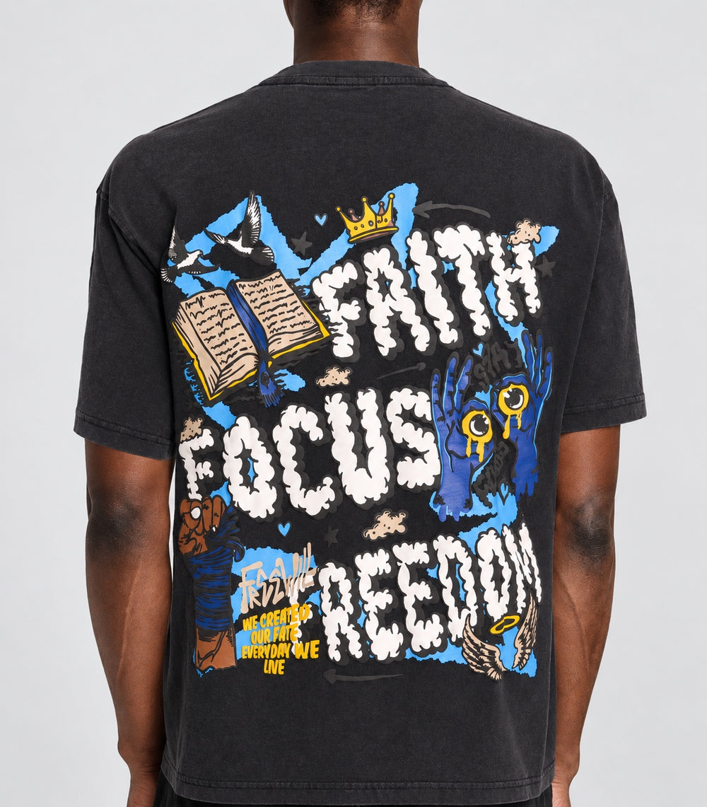 Faith Focus Freedom™ Premium Heavyweight Graphic T-Shirt